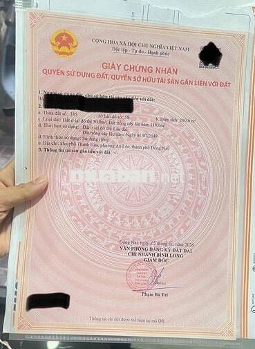 bán đất khu phố thanh hoà ,p an lộc ,tp đồng nai