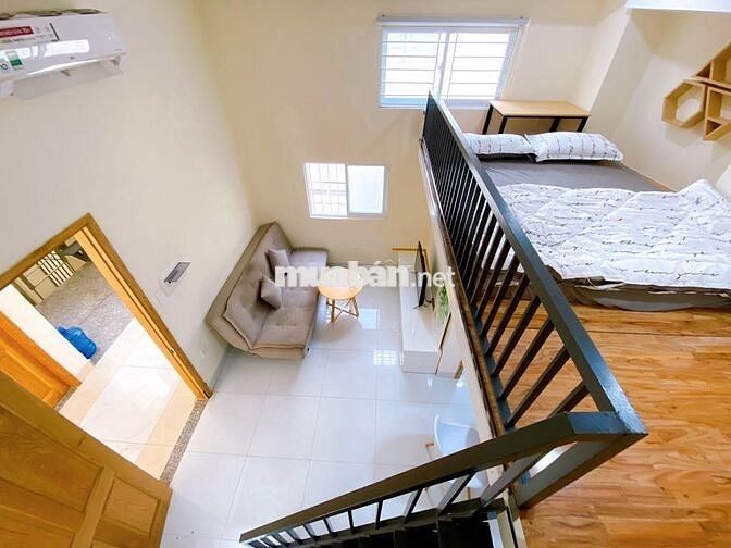 GÁC FULL NỘI THẤT MÁY GIẶT RIÊNG MẶT TIỀN LÊ VĂN LƯƠNG Q7