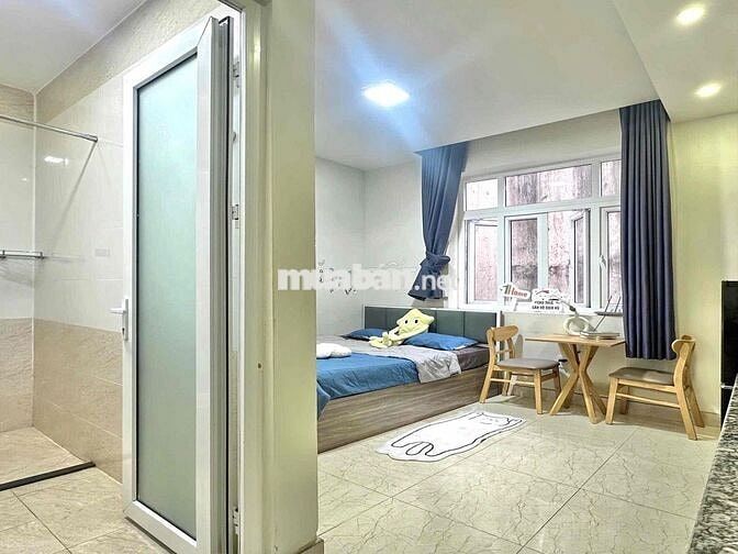 📍 Căn Hộ Studio Cửa Sổ Lớn Full Nội Thất