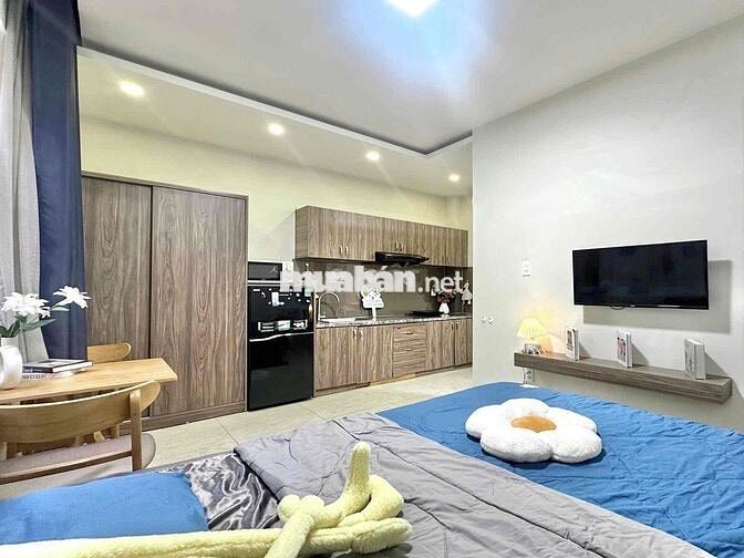 📍 Căn Hộ Studio Cửa Sổ Lớn Full Nội Thất