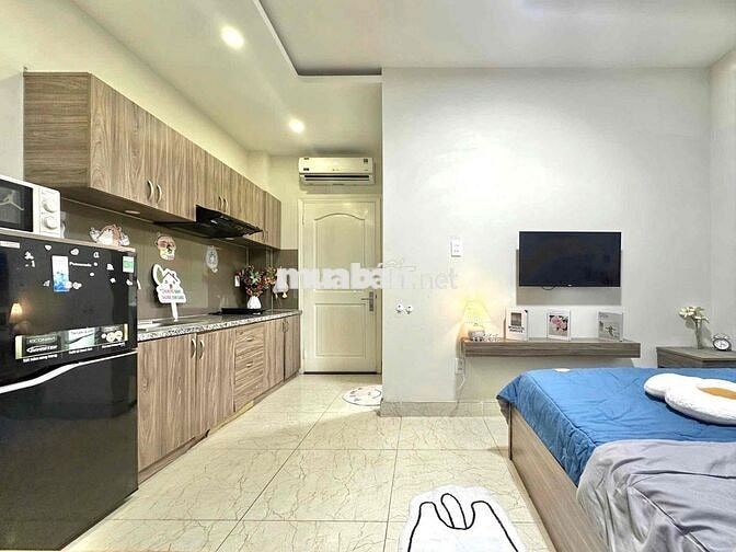 📍 Căn Hộ Studio Cửa Sổ Lớn Full Nội Thất