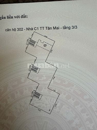 CHÍNH CHỦ BÁN TẬP THỂ TÂN MAI - 40M - SĐCC - OTO ĐỖ - NHỈNH 2 TỶ