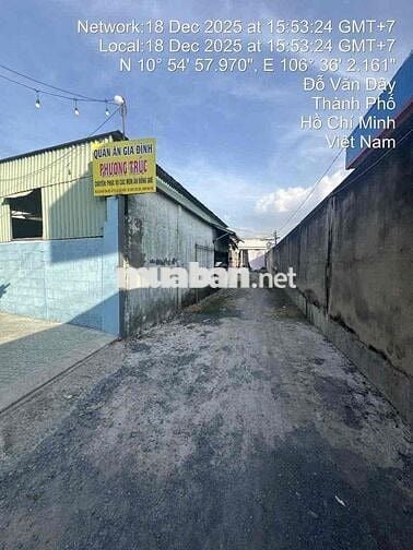 Bán đất 12x75m, có nhà trên đất, hẻm 5m, 1/ Ngắn Đỗ Văn Dậy, Hốc Môn