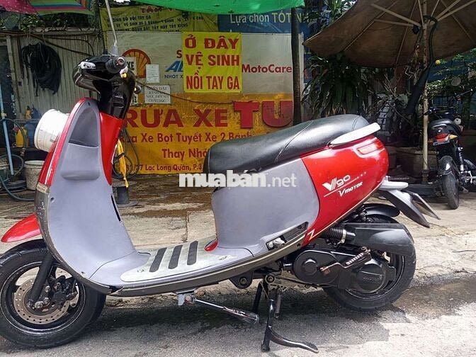 Xe tay ga Vmotor Vigo Đỏ, xám Xăng