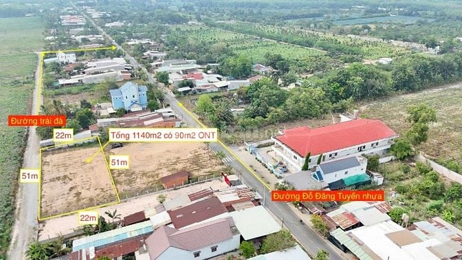 Bán đất xã AN Nhơn Tây hẻm Đỗ Đăng Tuyển 1140m2 ONT. Giá 4,6 tỷ có bớt
