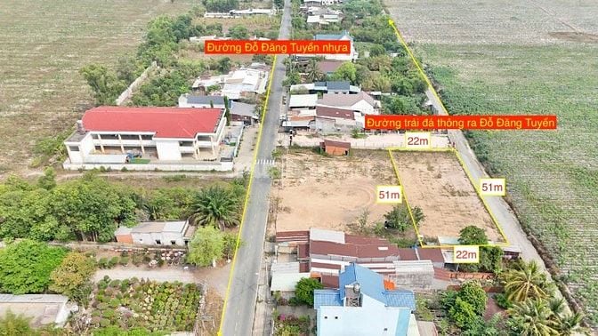 Bán đất xã AN Nhơn Tây hẻm Đỗ Đăng Tuyển 1140m2 ONT. Giá 4,6 tỷ có bớt