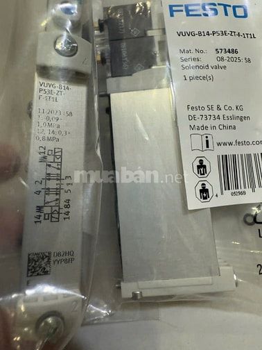 VAN ĐIỆN TỪ FESTO CHÍNH HÃNG  Model: VUVG-B14-P53E-ZT-F-1T1L