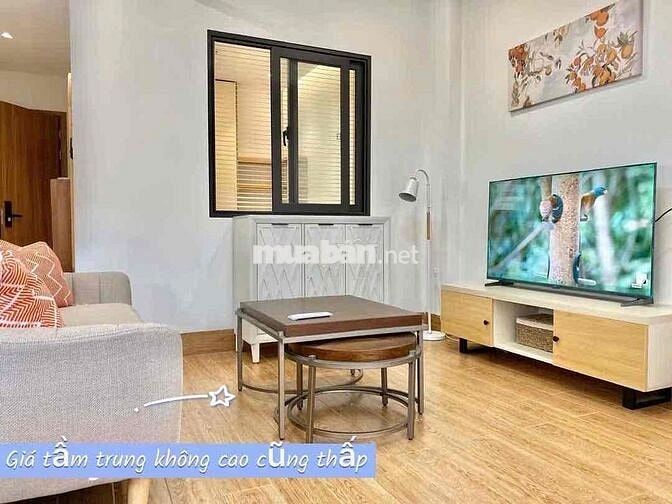 CHO THUÊ CĂN HỘ 1PN FULL_NỘI THẤT TONE GỖ KIỂU NHẬT NGAY PHỐ ĂN UỐNG