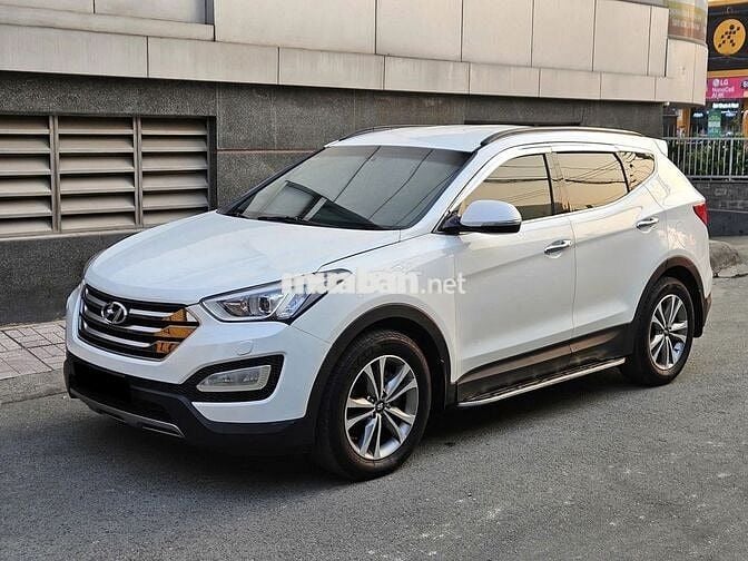 Hyundai Santafe 2016 máy dầu màu trắng