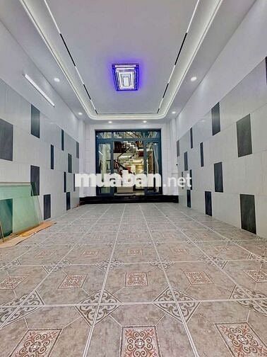 Nhà hẻm 1 sẹc lê văn quới 4x20m lửng 3 lầu hẻm 8m thông 5pn,5wc