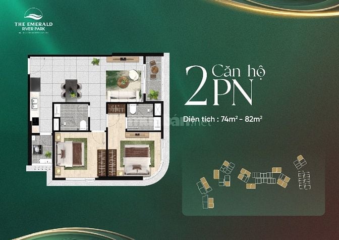 Căn hộ ven sông Sài Gòn - The Emerald River Park giá chỉ dự kiến 4x/m2