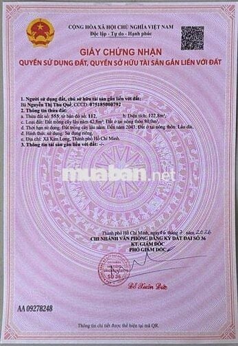 550 TRIỆU | LÔ MẶT TIỀN ĐƯỜNG NHỰA RỘNG – DÂN CƯ ĐÔNG – GẦN TRUNG TÂ