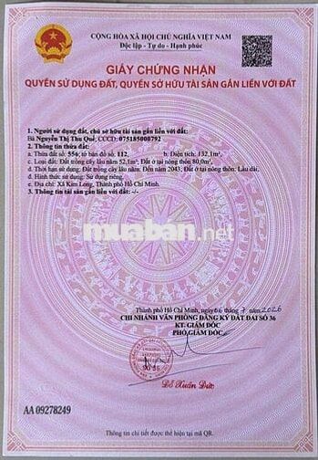 550 TRIỆU | LÔ MẶT TIỀN ĐƯỜNG NHỰA RỘNG – DÂN CƯ ĐÔNG – GẦN TRUNG TÂ