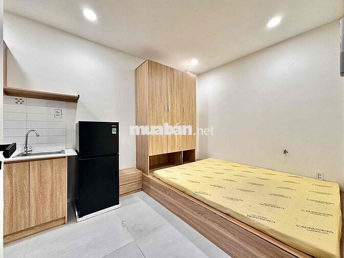 CĂN HỘ STUDIO FULL NT MỚI 100% - NHÀ THANG MÁY - KHU BÀU CÁT - ETOWN C