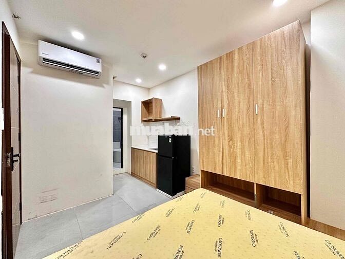 CĂN HỘ STUDIO FULL NT MỚI 100% - NHÀ THANG MÁY - KHU BÀU CÁT - ETOWN C