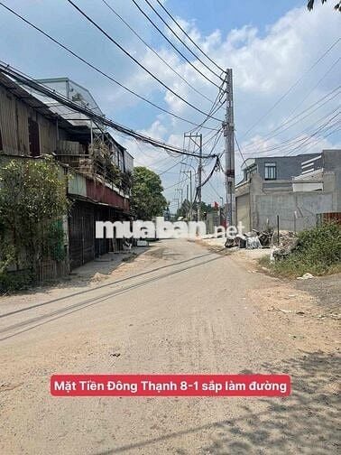 Đất Mặt Tiền Đông Thạnh 8-1 ,5x20 thổ cư 89m chỉ nhỉnh 4T