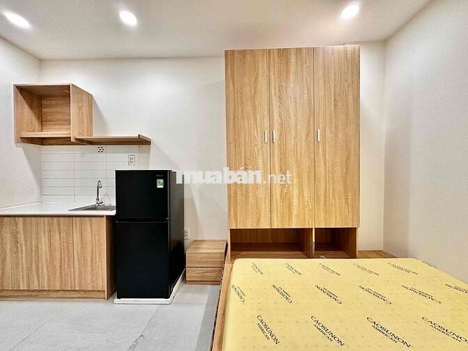 CĂN HỘ STUDIO FULL NT MỚI 100% - NHÀ THANG MÁY - KHU BÀU CÁT - ETOWN C