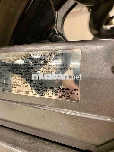Yamaha Sirius 2024 Chính Chủ BSTP Odo 12.000km