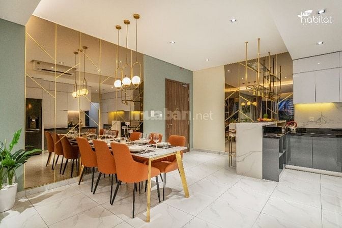 Bán căn hộ The Habitat 2PN 79m2 view hcm giá 3,446 tỷ ck 130tr + PQL