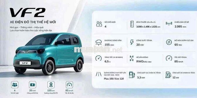 VinFast VF 2 Cọc Tiên Phong Ưu Đãi Lớn