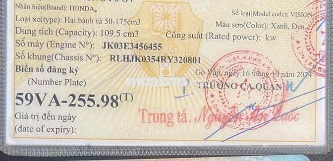 Vision bánh lớn cuối 2024, 2100km, bstp chính chu