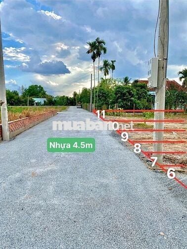 MỞ BÁN 10 LÔ ĐẤT ĐÔ THỊ MẶT TIỀN ĐƯỜNG NHỰA 6M – XÃ THỦ THỪA, TÂY NINH