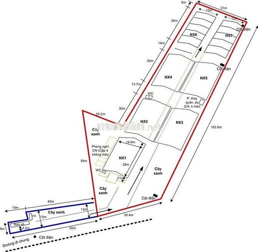 Kho xưởng bãi, văn phòng, khuôn viên 7.000 m² Quốc Lộ 91, lộ Container