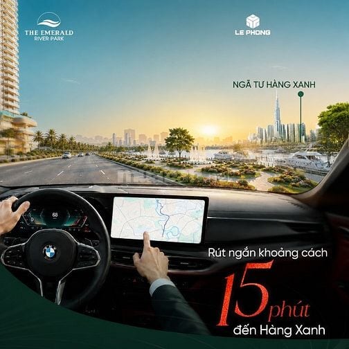 Căn 2PN2WC The Emerald River Park 3,5 tỷ sở hữu căn hộ Bến du thuyền