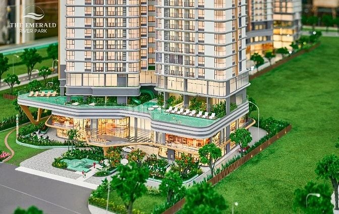 Căn 2PN2WC The Emerald River Park 3,5 tỷ sở hữu căn hộ Bến du thuyền