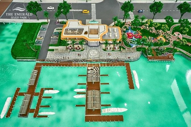 Căn 2PN2WC The Emerald River Park 3,5 tỷ sở hữu căn hộ Bến du thuyền