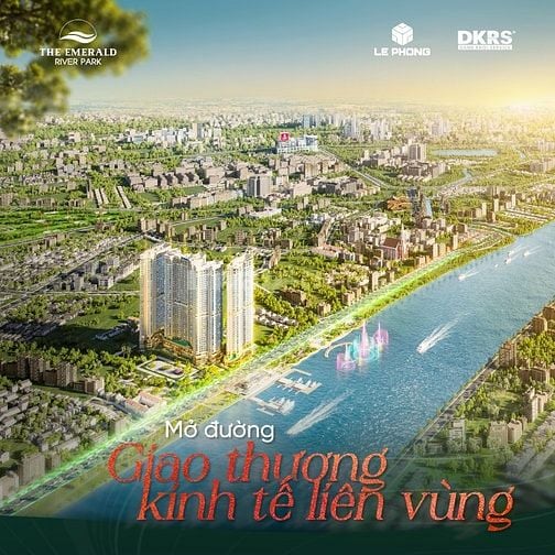 Căn 2PN2WC The Emerald River Park 3,5 tỷ sở hữu căn hộ Bến du thuyền