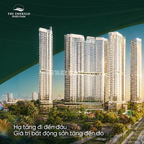 Căn 2PN2WC The Emerald River Park 3,5 tỷ sở hữu căn hộ Bến du thuyền