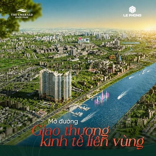 Căn 2PN2WC The Emerald River Park 3,5 tỷ sở hữu căn hộ Bến du thuyền