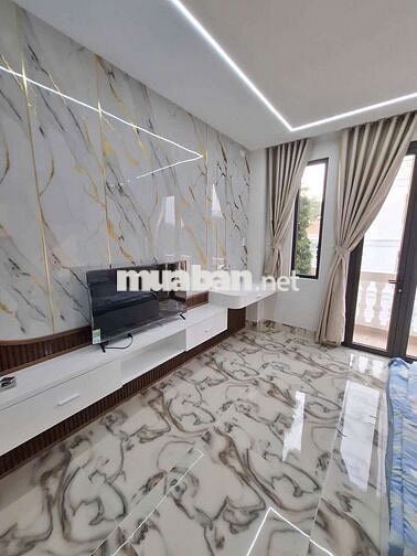 Nhà khu đồng bộ có thang máy 1 sẹc hương lộ 2 dt 4x19m lửng 3 lầu 5pn.
