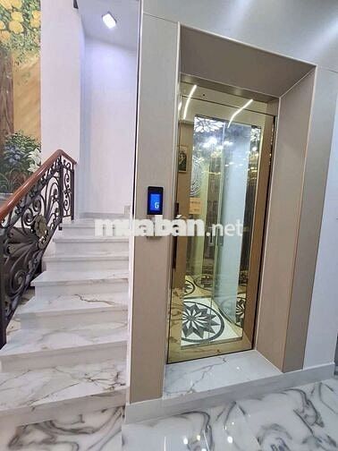 Nhà khu đồng bộ có thang máy 1 sẹc hương lộ 2 dt 4x19m lửng 3 lầu 5pn.