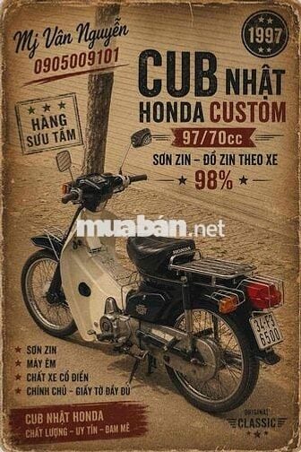 Honda Cub 50cc 50cc Xanh lá, Trắng Nhật Bản