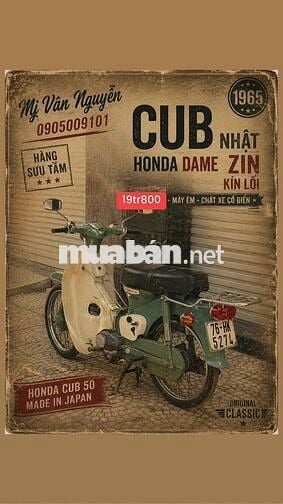 Honda Cub 50cc 50cc Xanh lá, Trắng Nhật Bản