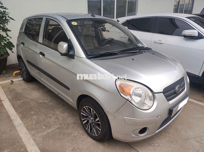 Kia Morning 2010 van số tự động màu Bạc, nhập hàn