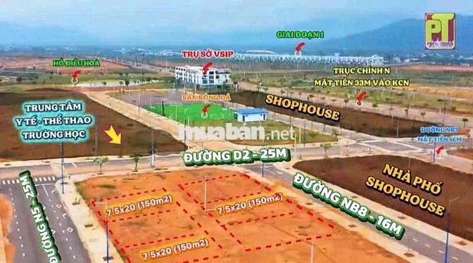 Bán đất Tái định cư ở Vsip Bình Định