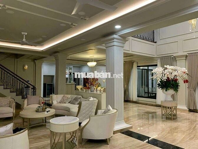 BIỆT THỰ SÂN VƯỜN DT 1000M2, TRỆT, 3 LẦU, 6PN, ĐƯỜNG NHỰA XE TẢI 