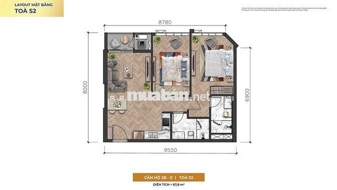 CẦN CẮT LỖ CĂN 2PN HƯỚNG SÔNG SIÊU RẺ SUN SYMPHONY RESIDENCE