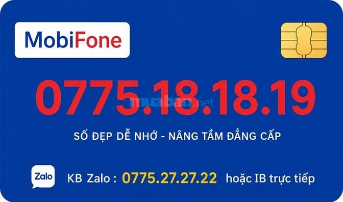 Sim phong thủy, số đẹp, dễ nhớ