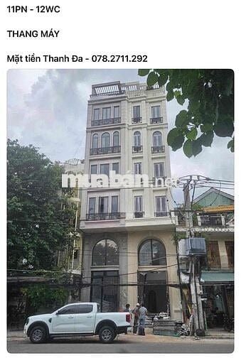 Mặt tiền Thanh Đa - 1 trệt 1 lửng 5 lầu - thang máy - 11pn - kd tự do