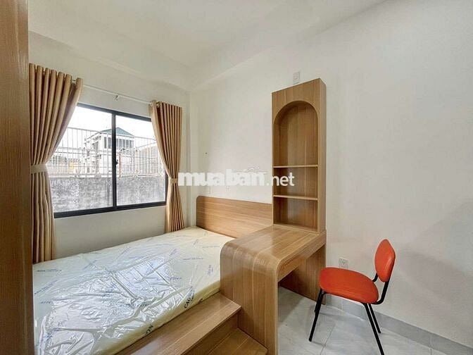 Căn hộ Studio full nội thất mới 100%, cửa sổ thoáng