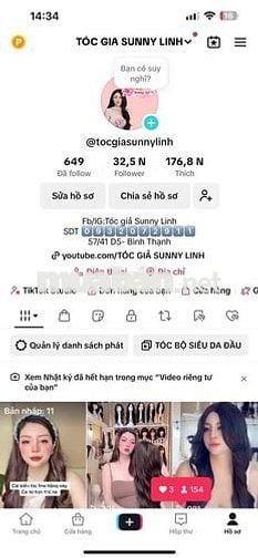 TÌM NHÂN VIÊN NỮ BÁN HÀNG -TÓC GIẢ SUNNY LINH