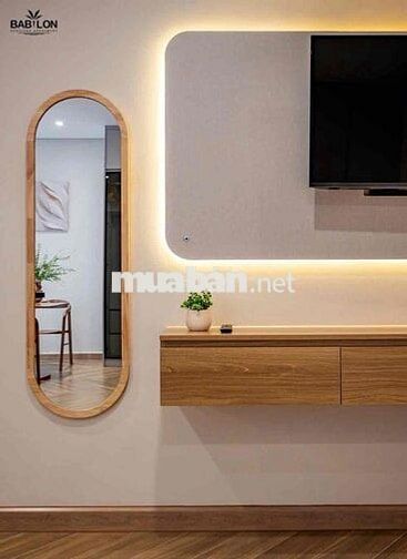 Cho thuê căn hộ studio tone gỗ sang trọng ở kdc himlam gần lotte,tdtu