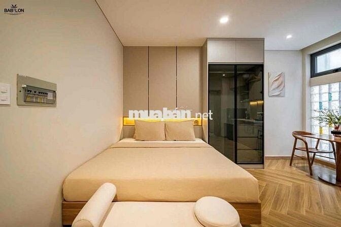 Cho thuê căn hộ studio tone gỗ sang trọng ở kdc himlam gần lotte,tdtu