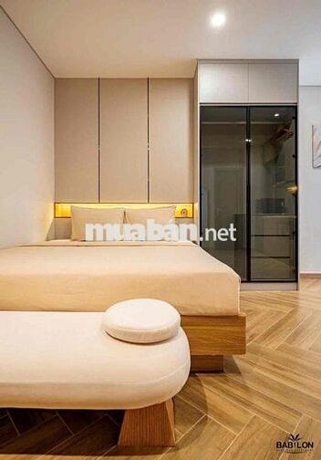 Cho thuê căn hộ studio tone gỗ sang trọng ở kdc himlam gần lotte,tdtu