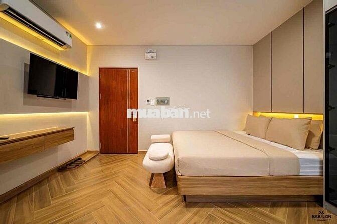 Cho thuê căn hộ studio tone gỗ sang trọng ở kdc himlam gần lotte,tdtu