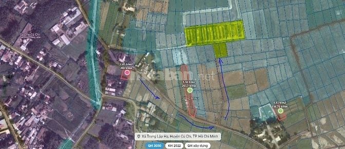 650k/m2 !!! BÁN 1,114ha (11.140 m2) đất xã Nhuận Đức, TP.HCM